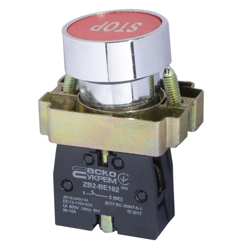 XB2-BA4342 Кнопка "Стоп" червона