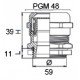 Сальник металевий PGM 48