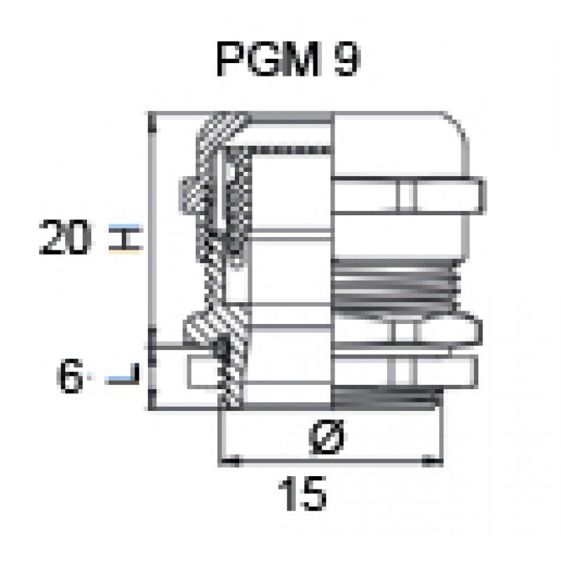Сальник металевий PGM 9