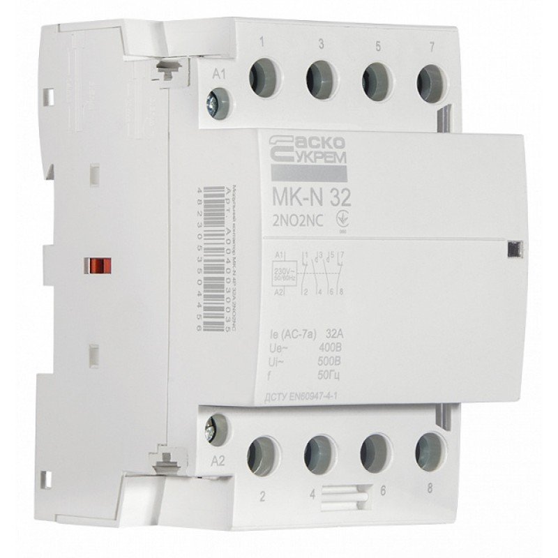 Модульний контактор MK-N 4P 32A 2NO2NC 220V