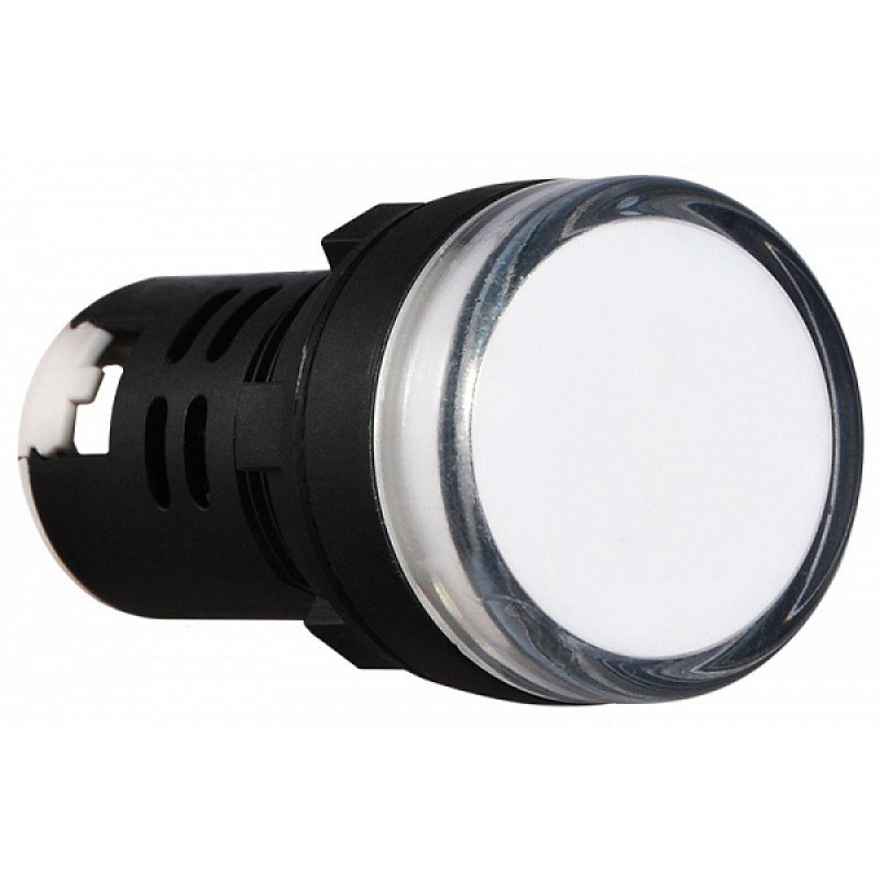 Сигнальна арматура AD22-22DS біла 220V АC