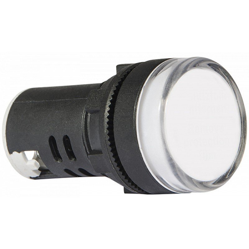 Сигнальна арматура AD22-22DS біла 12V АC/DC