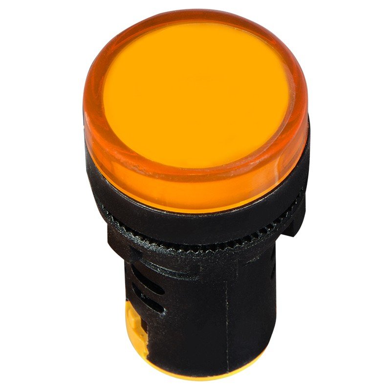 Сигнальна арматура AD22-22DS жовта 12V АC/DC