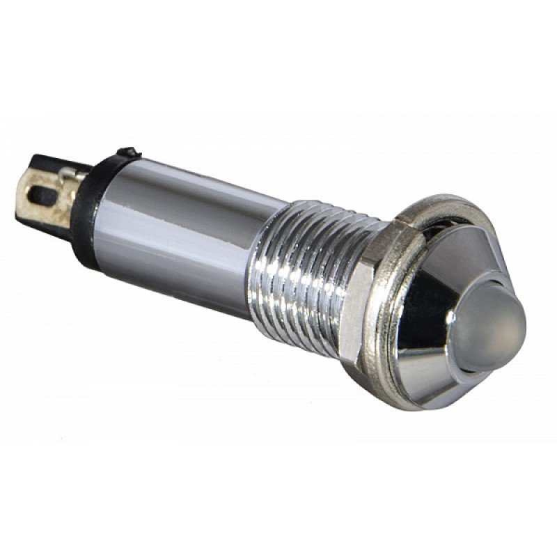 Сигнальна арматура AD22B-8 біла 24V AC/DC