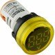 Круглий цифровий вимірювач напруги ED16-22VD 30-500В АС (жовтий)