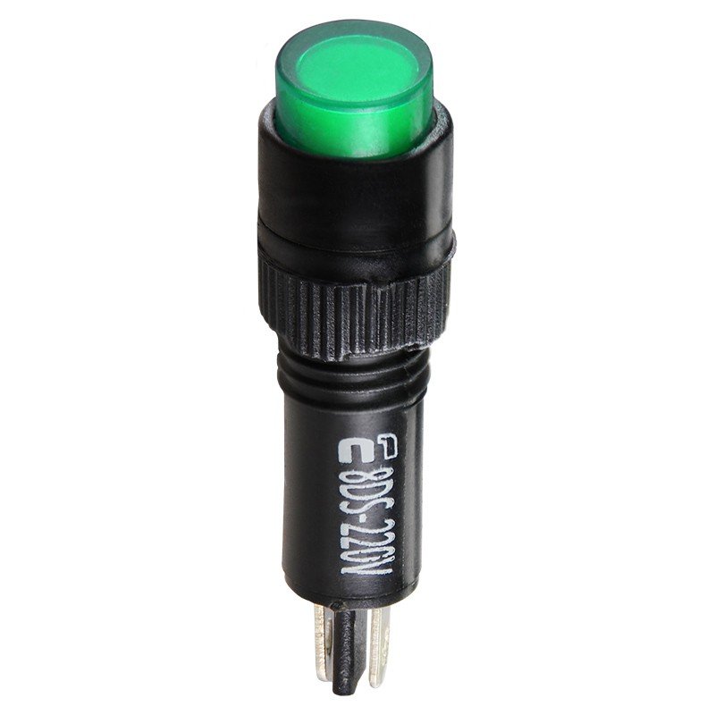 Сигнальна арматура AD22E-8DS зелена 220V АC