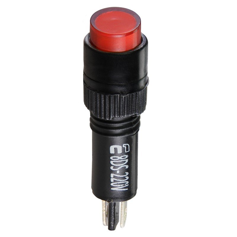 Сигнальна арматура AD22E-8DS червона 220V АC