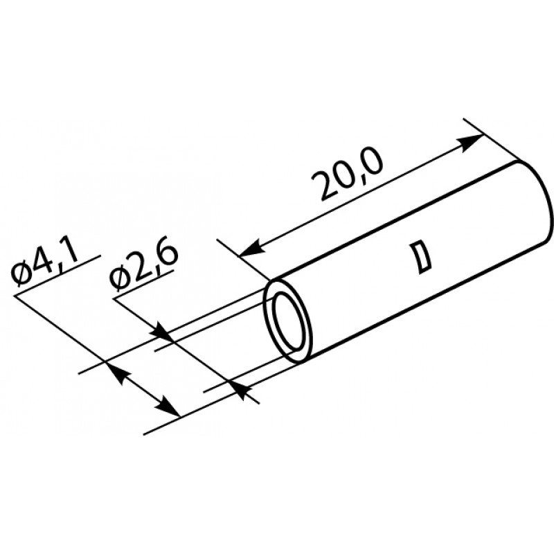 Гільза GT-2,5 (100шт.)