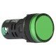 Сигнальна арматура AD22-22DS зелена 12V АC/DC