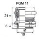 Сальник металевий PGM 11