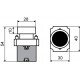 XB2-BA4342 Кнопка "Стоп" червона