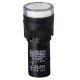Сигнальна арматура AD16-16DS біла 220V АC