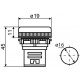 Сигнальна арматура AD16-16DS біла 220V АC