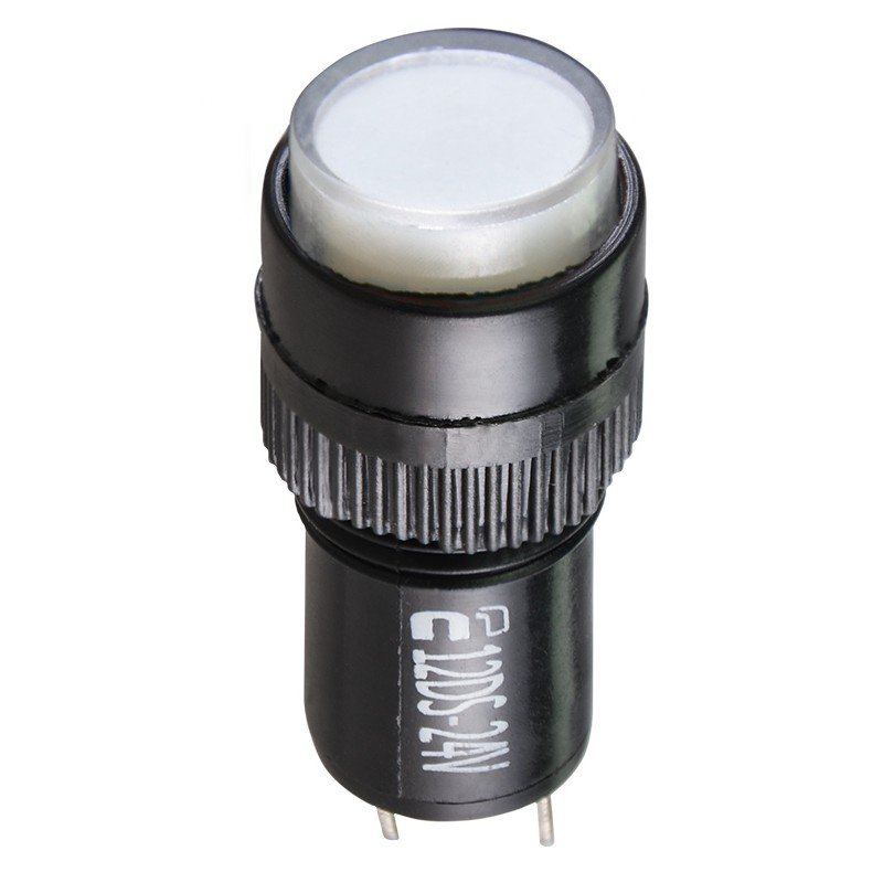 Сигнальна арматура AD22E-12DS біла 24V АC/DC