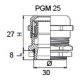 Сальник металевий PGM 25