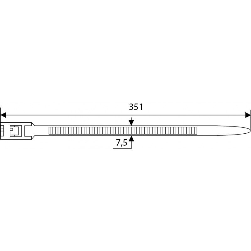 CHS-350RT (хомут багаторазовий) (100 шт.)