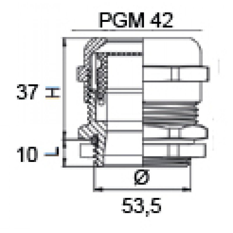 Сальник металевий PGM 42