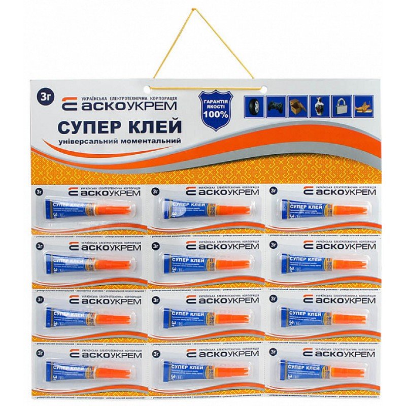 Супер Клей лист 3шт*4шт - 3г