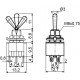 Тумблер MTS-203 ON-OFF-ON 3Пол. *6Конт.