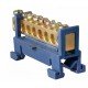 BC-508 6х9 8 отв. Нульова шина з ізолятором на Din-рейку