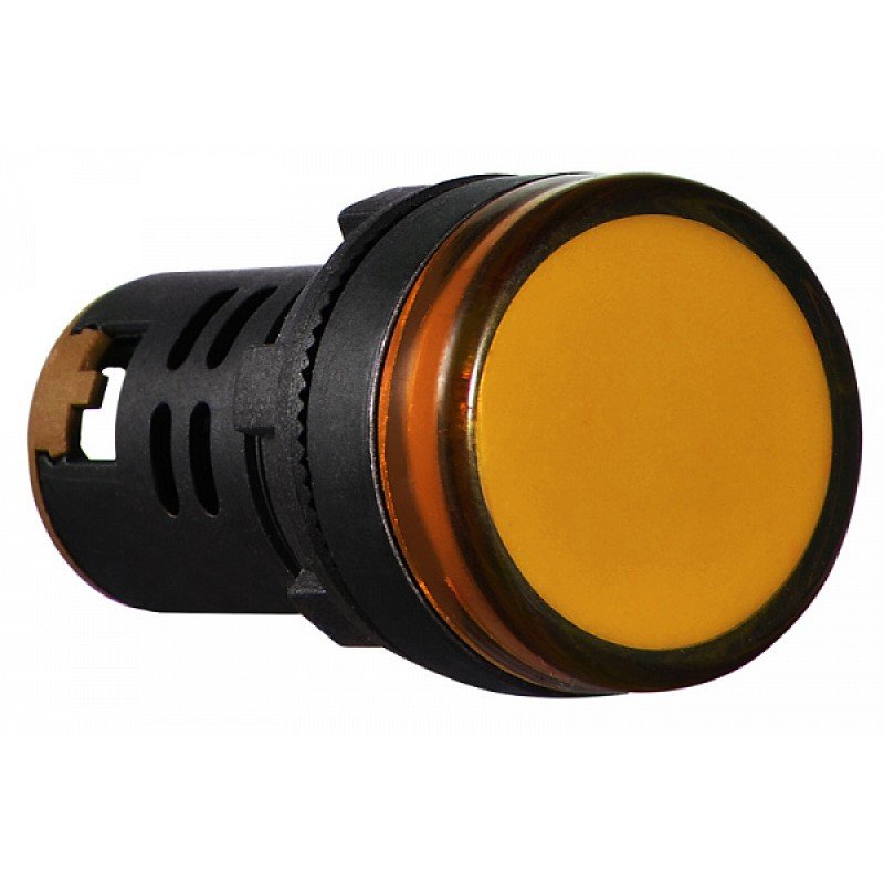 Сигнальна арматура AD22-22DS жовта 24V АC/DC