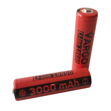 Акумулятор 18650 Li-Ion VARGO 3,7V 3000mAh, 111883