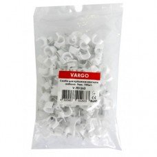 Кріплення для кабелю круглі VARGO 25мм 100шт/уп. (112851)