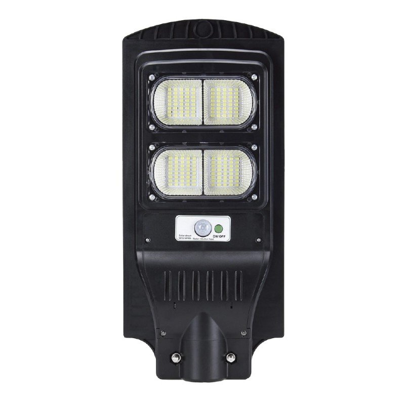 LED вуличний світильник на сонячній батареї VARGO 80W 6500K, Акумулятор: 3.2V, 12Аh Сонячна панель: 6V, 9W, з датчик руху, 116789
