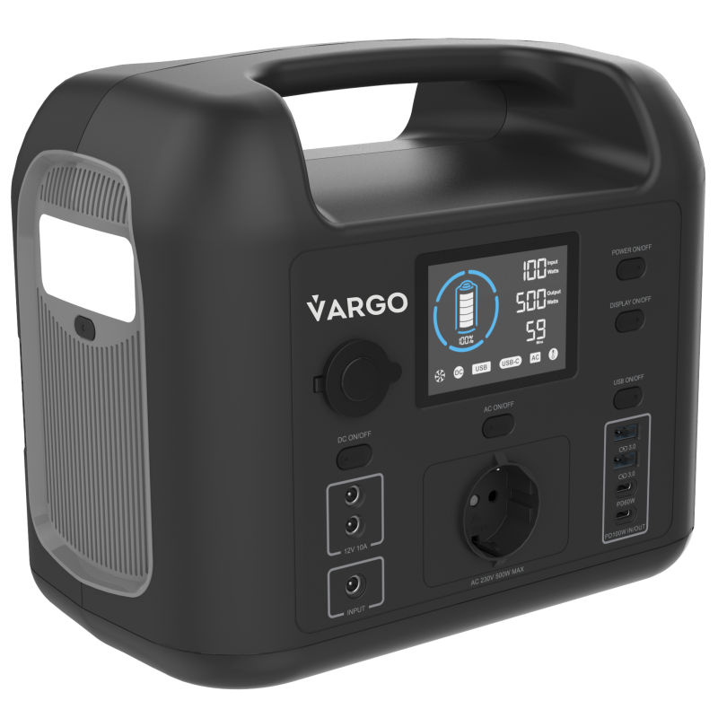 Зарядна станція VARGO VRG 7834 500Вт / 518Вт*год / 162000mAh