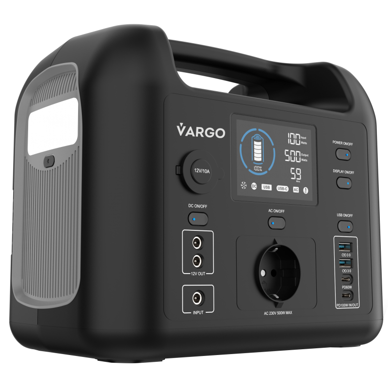 Зарядна станція VARGO VRG 7834 500Вт / 518Вт*год / 162000mAh