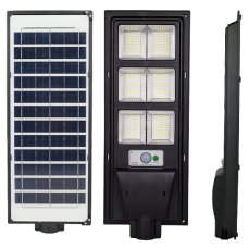 LED вуличний світильник на сонячній батареї UNILITE 90W 6500K, Акумулятор: 3.2V, 9Аh Сонячна панель: 6V, 8W, з датчик руху, 117919