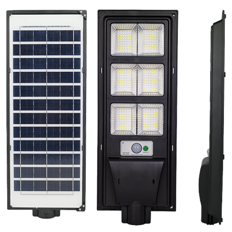 LED вуличний світильник на сонячній батареї UNILITE 90W 6500K, Акумулятор: 3.2V, 9Аh Сонячна панель: 6V, 8W, з датчик руху, 117919