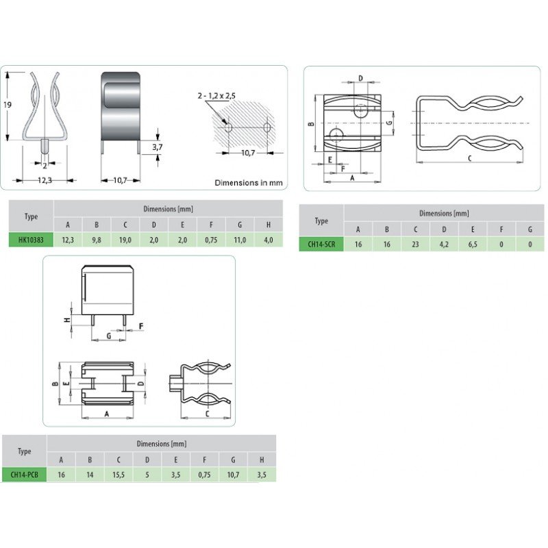 Спеціальний тримач CH14-PCB 006710340