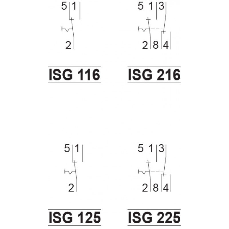 Перемикач ISG 216 2pol 16A 760321100
