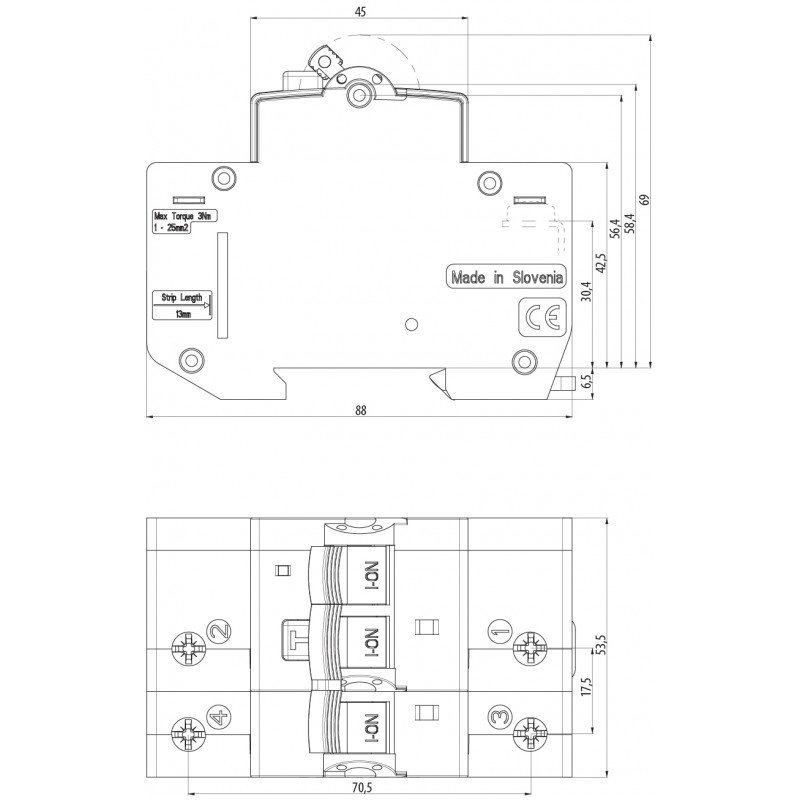 Дуговий захист KZS-AFDD 3M2p A C10/0.03 002173872