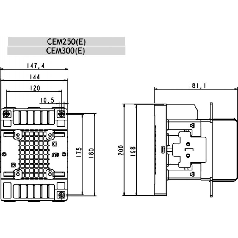 Контактор CEM250.22-230V-50/60Hz 004656143