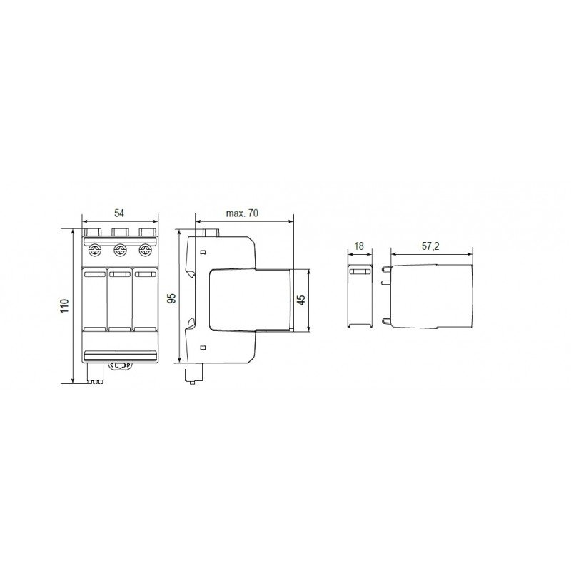 Обмежувач перенапруги ETITEC M T2 950/20 4Y 002440820