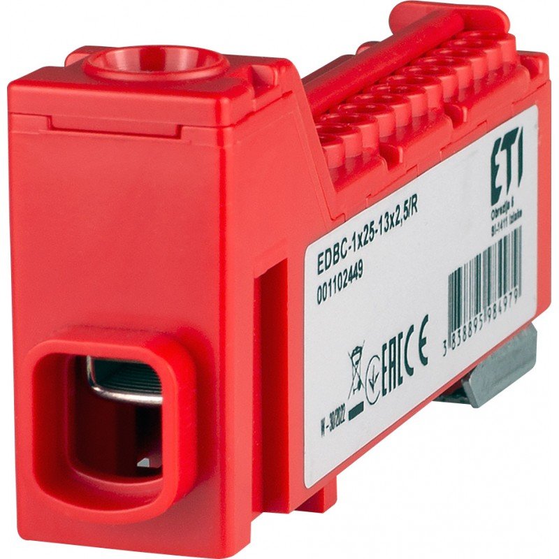 Розподільчий блок EDBC-1x25-13x2,5/R 001102449