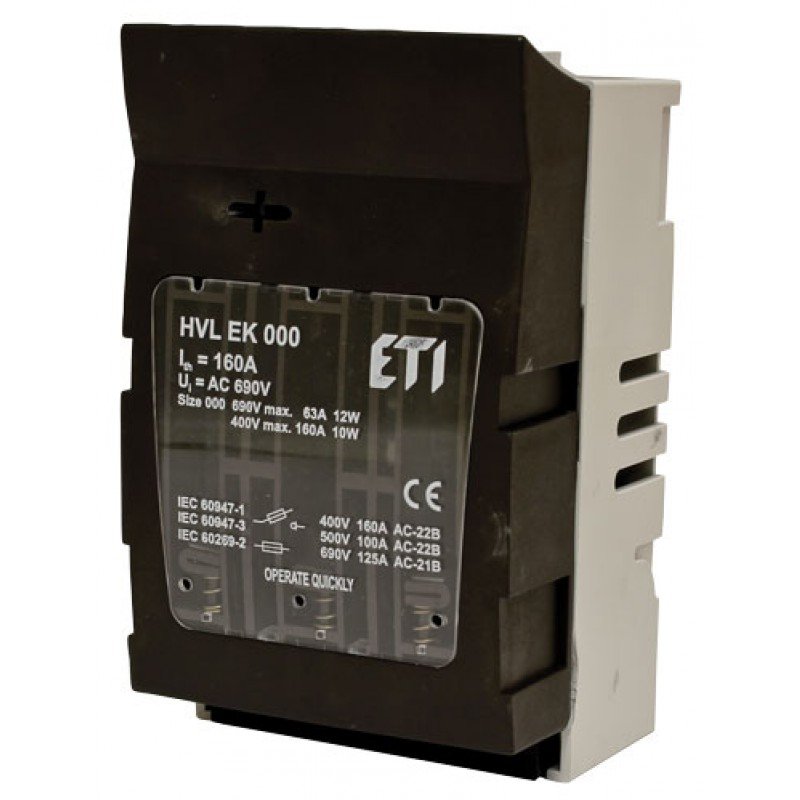 Разъединитель предохранителей HVL EK 000 3p M8 001701000