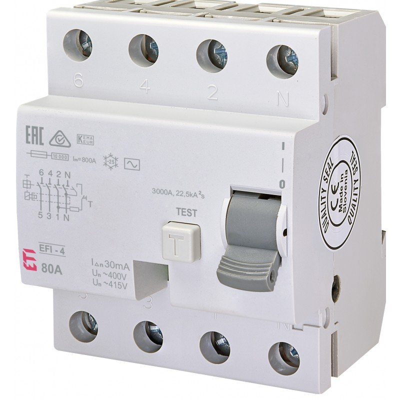 Диф.реле (ПЗВ) EFI-4 AC 80/0.03 002062145
