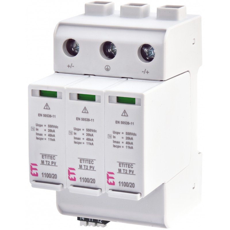 Обмежувач перенапруги ETITEC M T2 PV 1100/20 Y RC 002440516