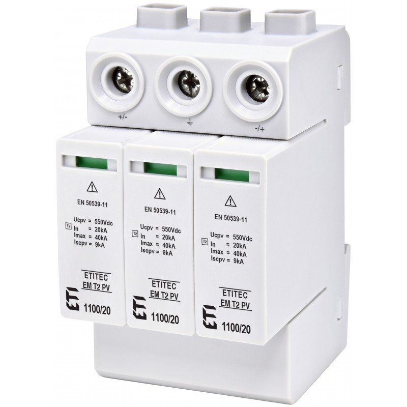 Обмежувач перенапруги ETITEC EM T2 PV 1100/20 Y 002440623