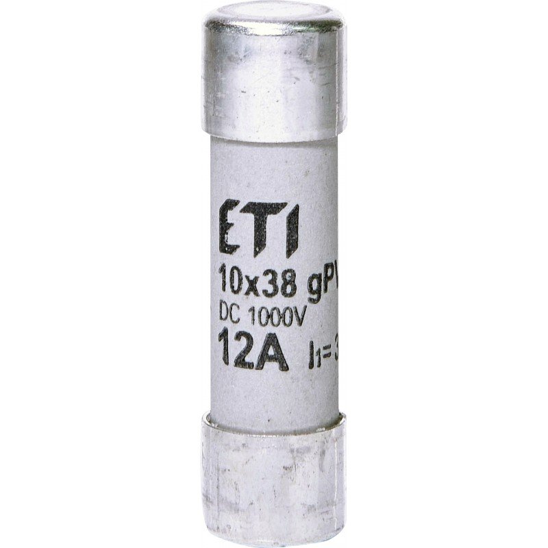 Плавка вставка (запобіжник) CH10x38 gPV 12A/1000V DC 002625077