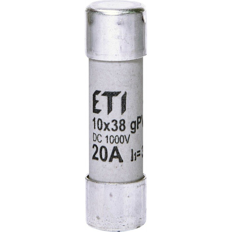 Плавка вставка (запобіжник) CH10x38 gPV 20A/1000V DC 002625085