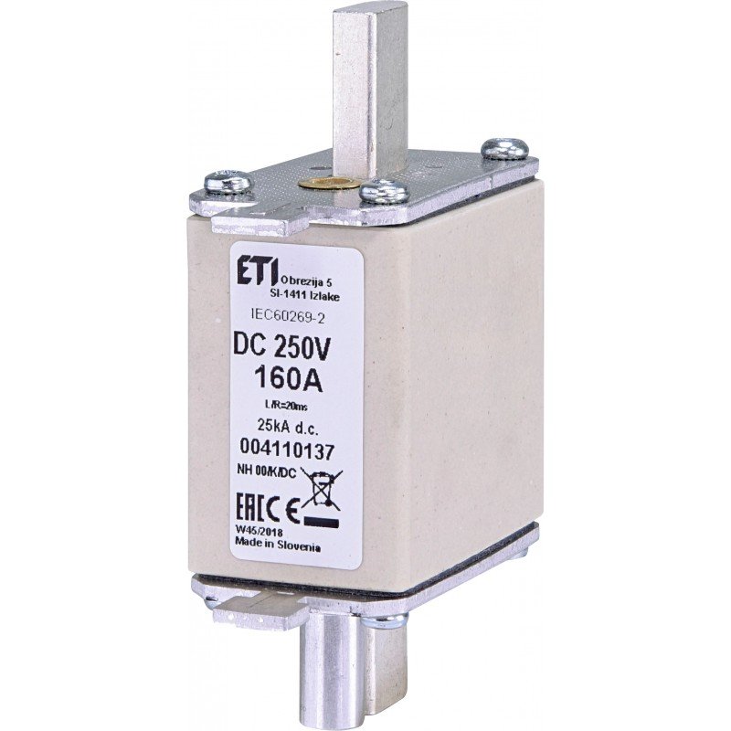 Плавка вставка (запобіжник) NH00/K 315A/250V DC 004110139