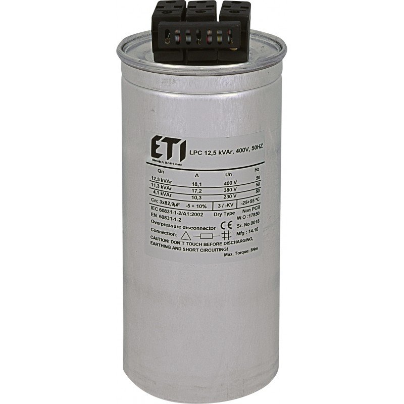 Конденсатор LPC 12,5 kVAr, 400V, 50HZ 004656751