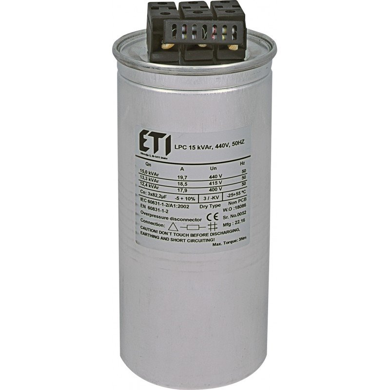 Конденсатор LPC 15 kVAr, 440V, 50HZ 004656762