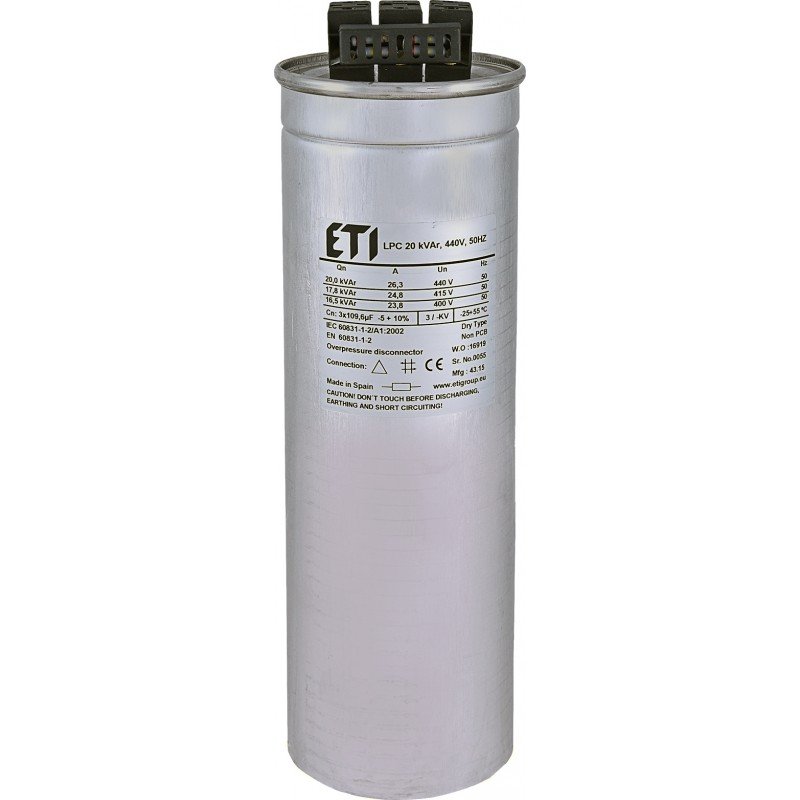 Конденсатор LPC 20 kVAr, 440V, 50HZ 004656763