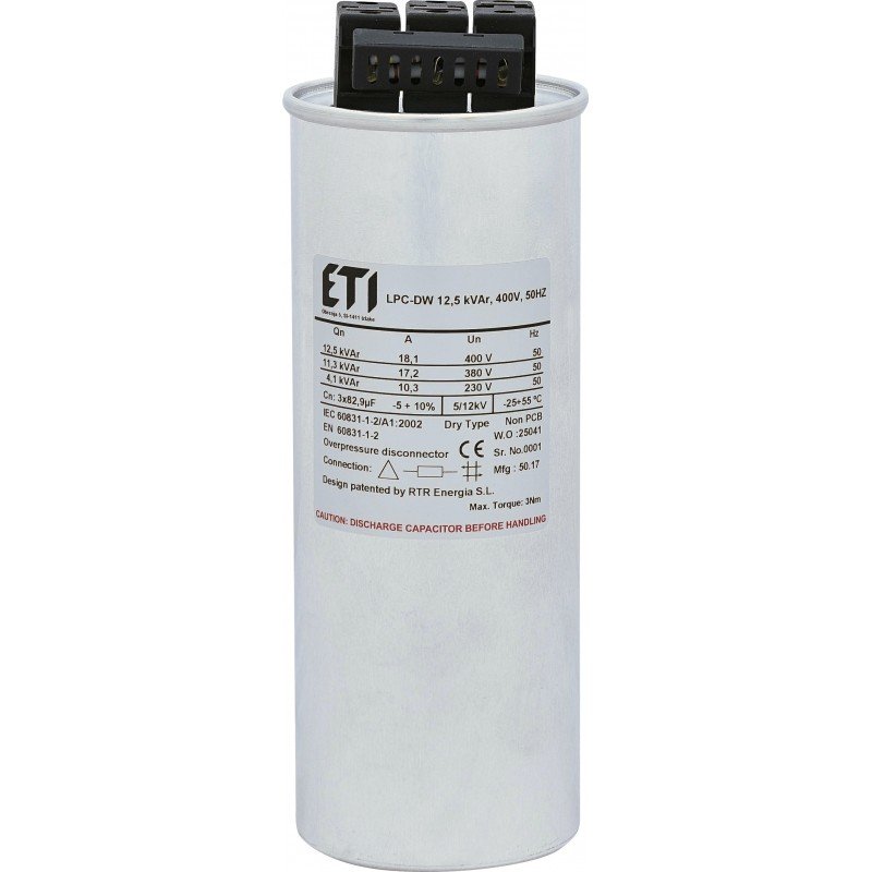 Конденсатор LPC-DW 12.5 kVAr, 400V, 50HZ 004656852