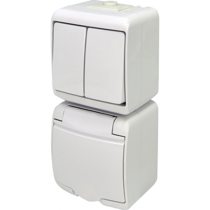 Вимикач з розеткою VRHP-2s 004668027